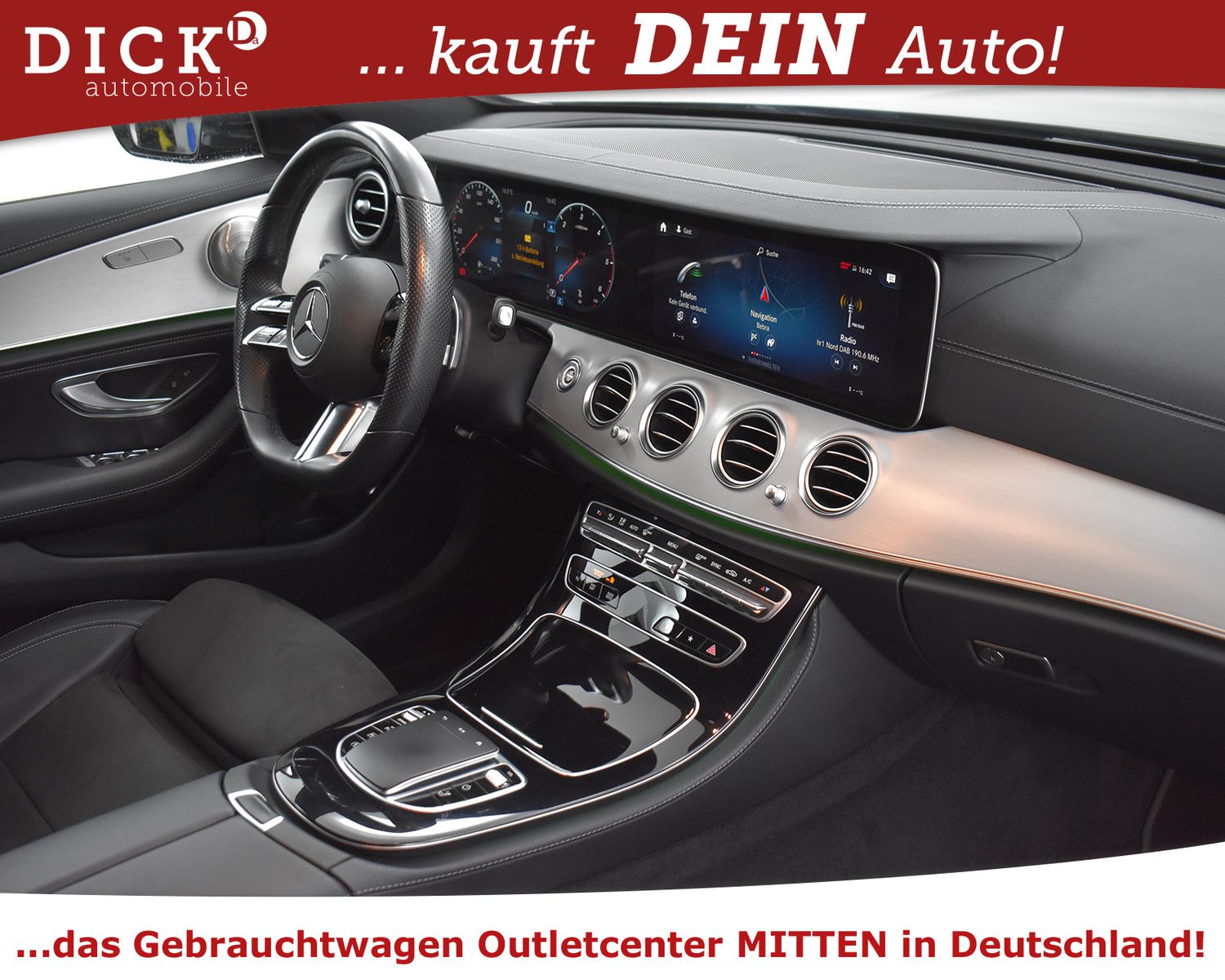 MERCEDES-BENZ E220d T 2X AMG Line BURMES+WIDESC+LED+360+AHK+AC - Image 12