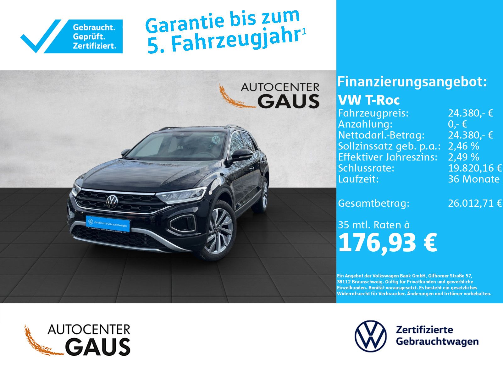 T-Roc Goal 1.0 TSI Navi*LED*ACC