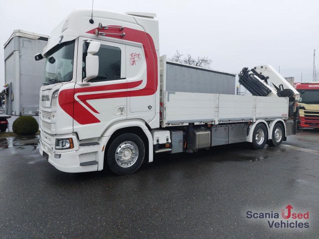 Scania R 580 B6x2*4NB E6 Pritsche HMF 5020-K5