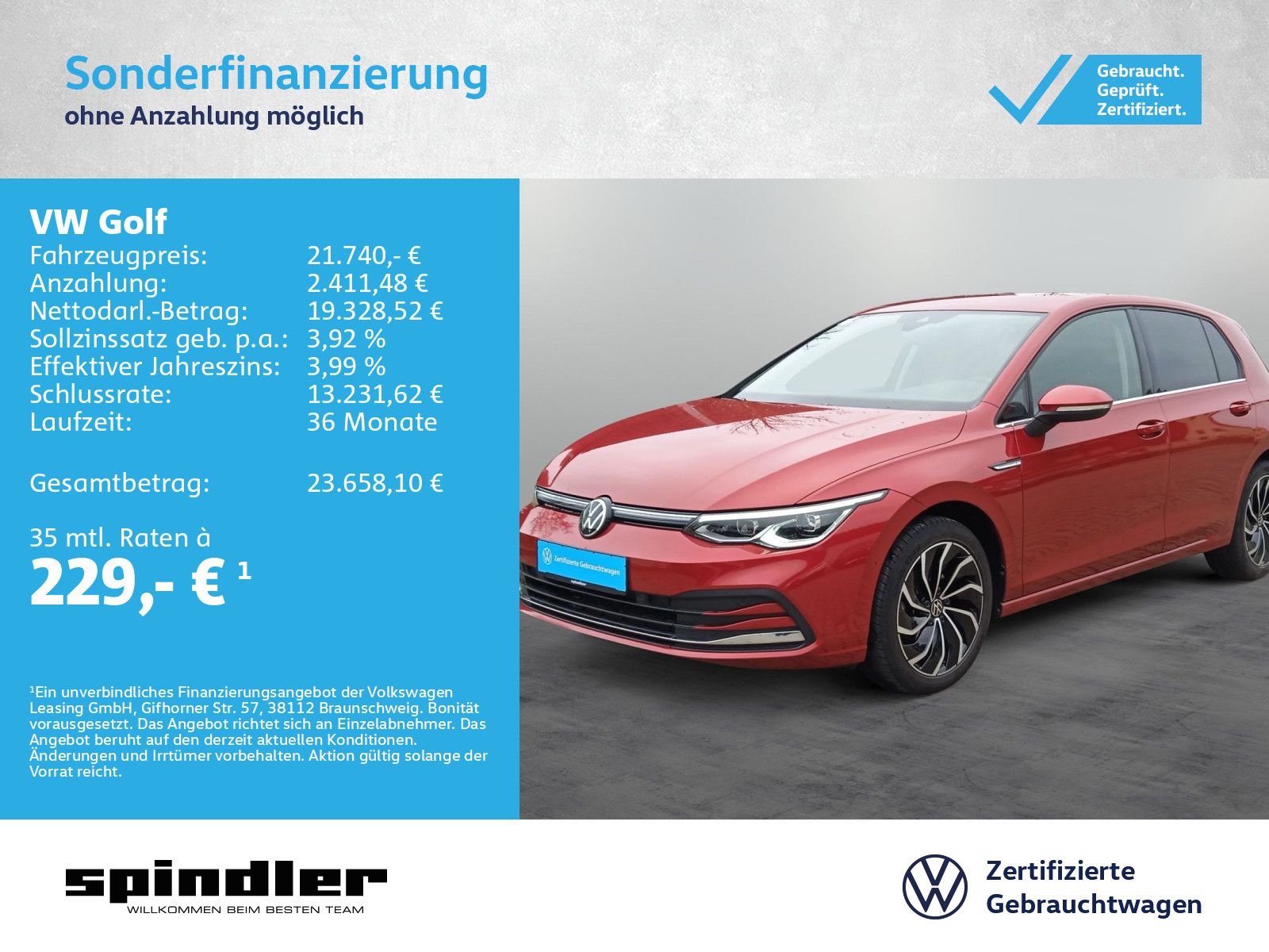 Volkswagen Golf VIII Style 2.0 TDI DSG / Standh, Navi, LED+
