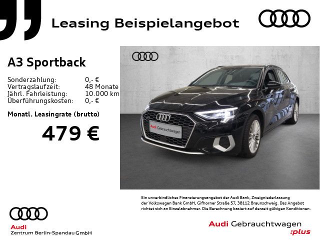 AUDI A3 Sportback 40 TFSI qu. Adv. S tronic *NAV+*