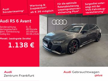 Audi Leasingangebot: Audi RS6 Avant Quattro tiptronic Laser HuD StdHz AHK