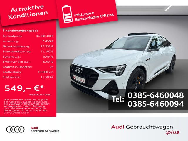 e-tron Sportback 55 quattro S line B&O PANO 360°