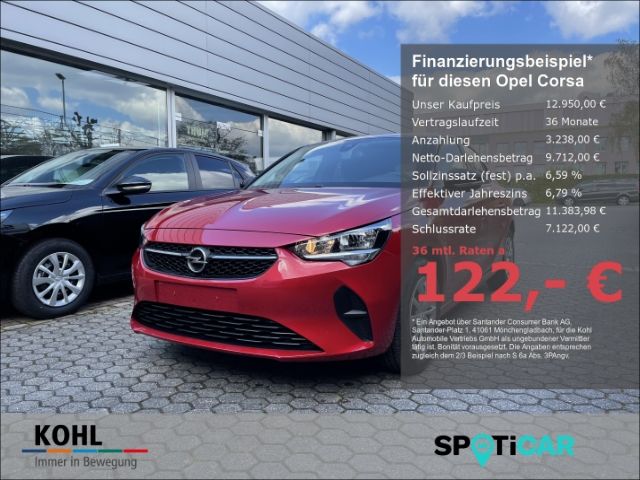 Opel Corsa F Edition 1.2 75 PS Start-Stop Rückfahrkam