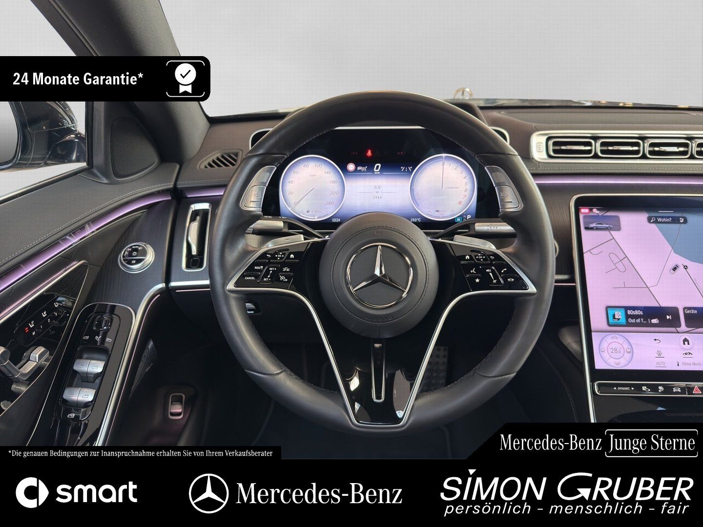 Fahrzeugabbildung Mercedes-Benz S 450 e AMG Chauffeure 4*Massage Guard 360 Burm