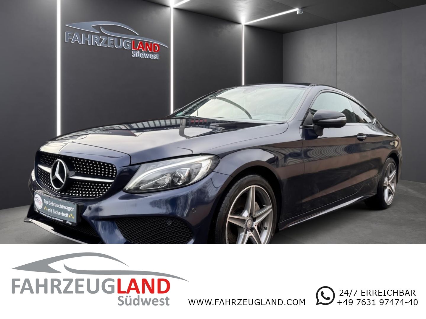 Gebrauchtwagen Mercedes-Benz C C 180 Coupe AMG-Line Night-Paket Sitzheizung Kli in Müllheim