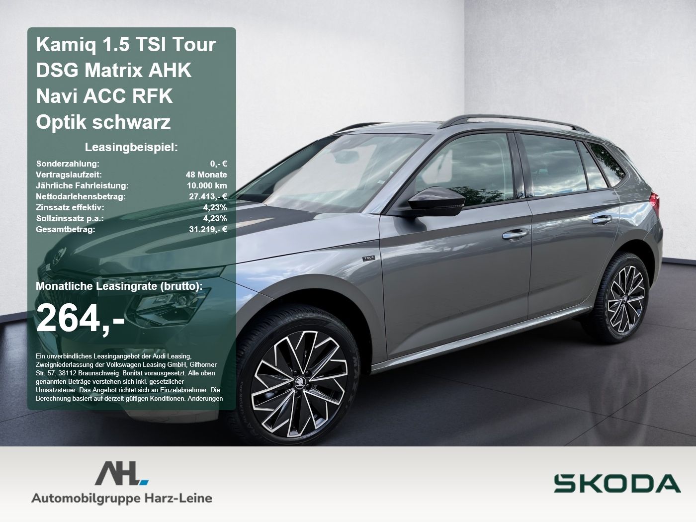 Skoda Kamiq 1.5 TSI Tour DSG Matrix AHK Navi ACC RFK O