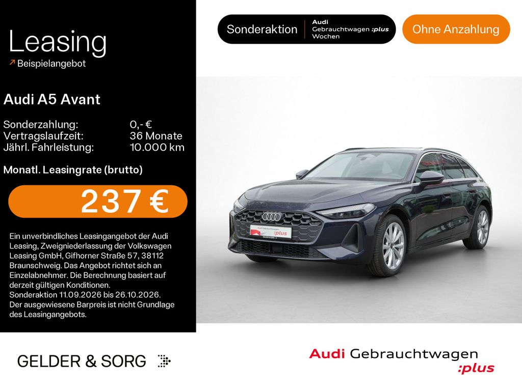 Audi A5 Avant 40 TDI OhneZusatzkosten*Tech*LED*RFK*AC