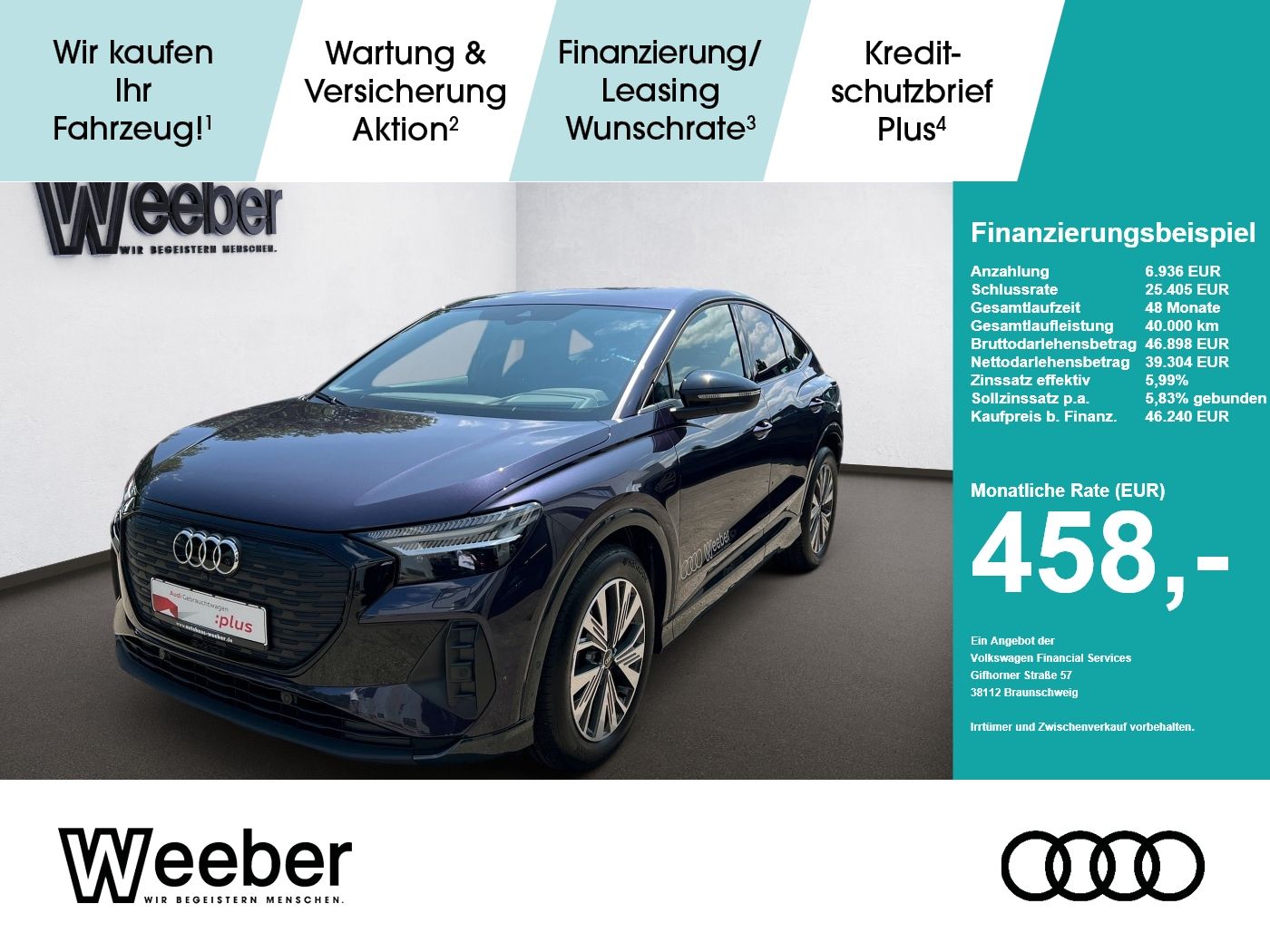 Audi Q4 e-tron Sportback e-tron NAVI BLACKSTYLE WÄRM foto 1