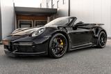 Porsche 992 911 Turbo S Cabriolet - Deep Black Metallic - mit Benzin-Antrieb: Schwarz, Vollleder, Metallic