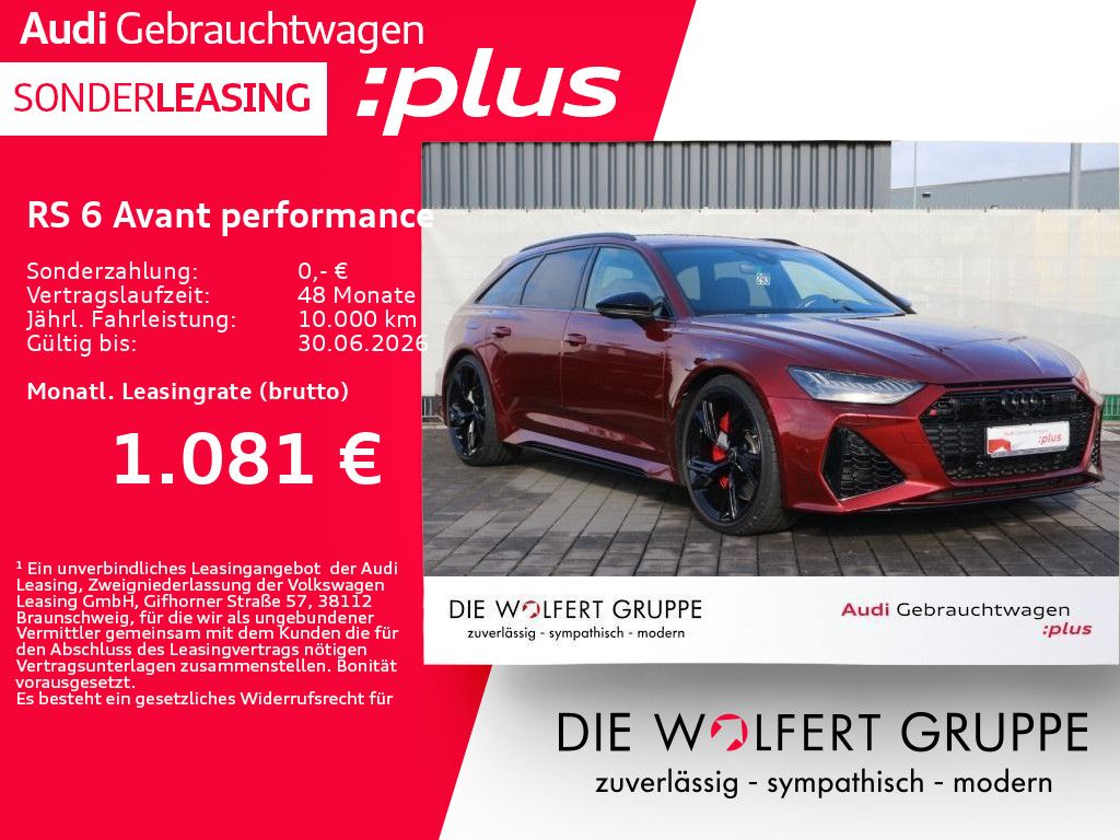 Audi RS 6 Avant performance RS-SPORTAGA*STHZ*360°*ACC