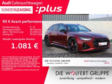 Audi Leasingangebot: Audi RS 6 Avant performance RS-SPORTAGA*STHZ*360°*ACC