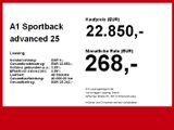 Audi A1 Sportback advanced 25 TFSI 5JGar App SHZ 2xCl - Audi A1: 5.5