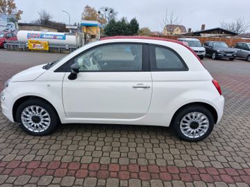 Fiat 500 Cabrio Verdeck rot