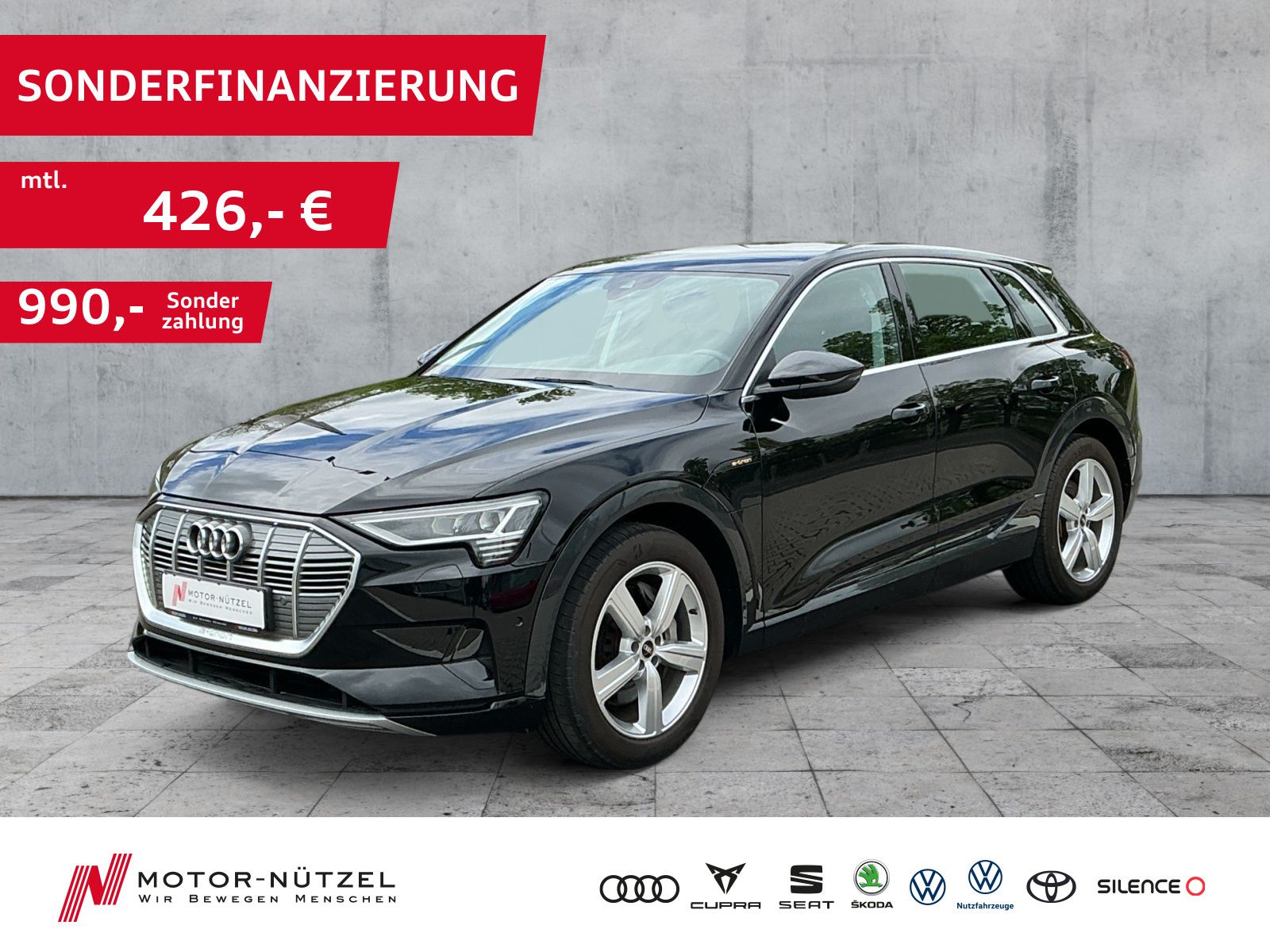 AUDI e-tron 55 QU ADVANCED LED+NAVI+AIR+GRA+SHZ+20Z.