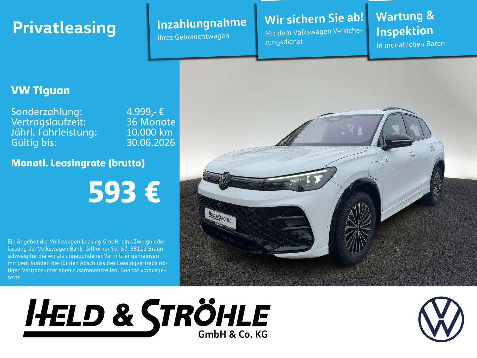 Volkswagen Tiguan R-Line 1.5 eHybrid AHK BLACK IQ-LED H/K