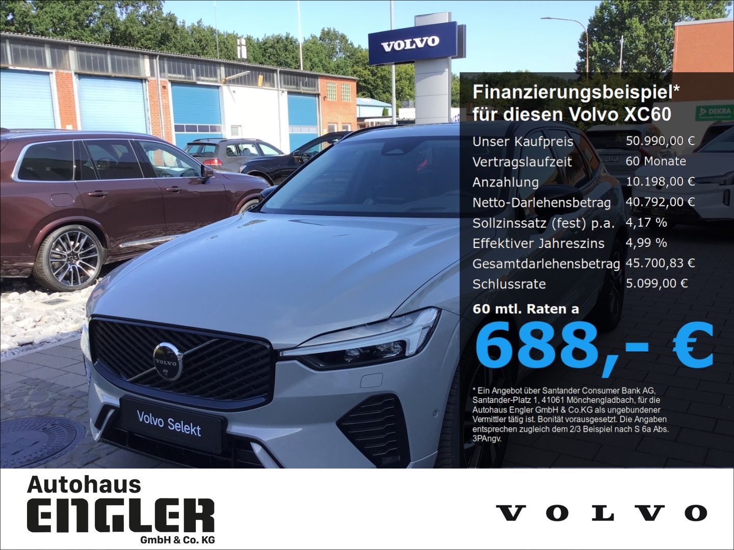 Volvo XC60 B5 (Benzin) Ultra Dark AWD Leder Navi Cam