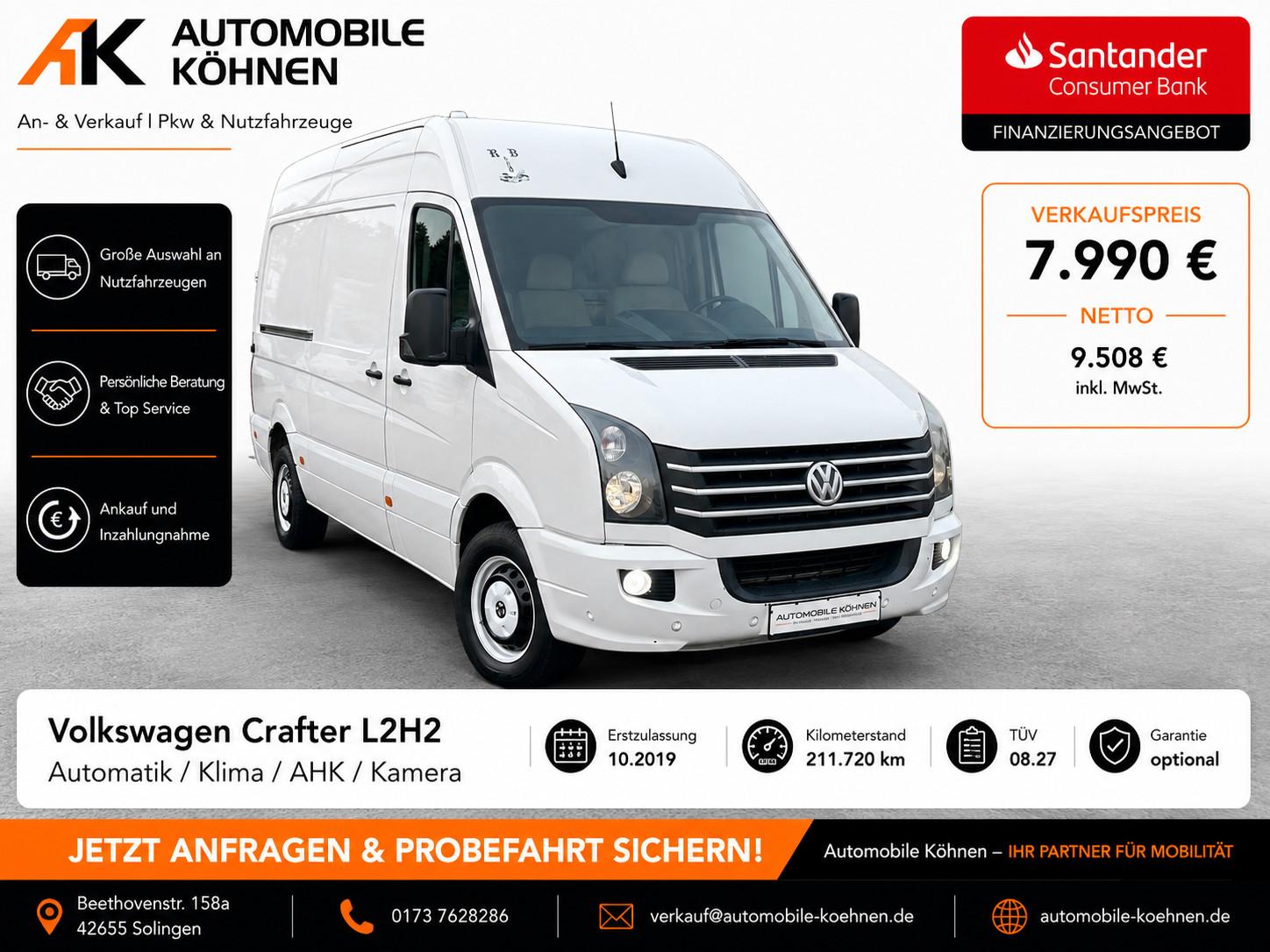 Volkswagen Crafter 35 L2H2 Automatik*KLIMA*TÜV*ALLWETTER*