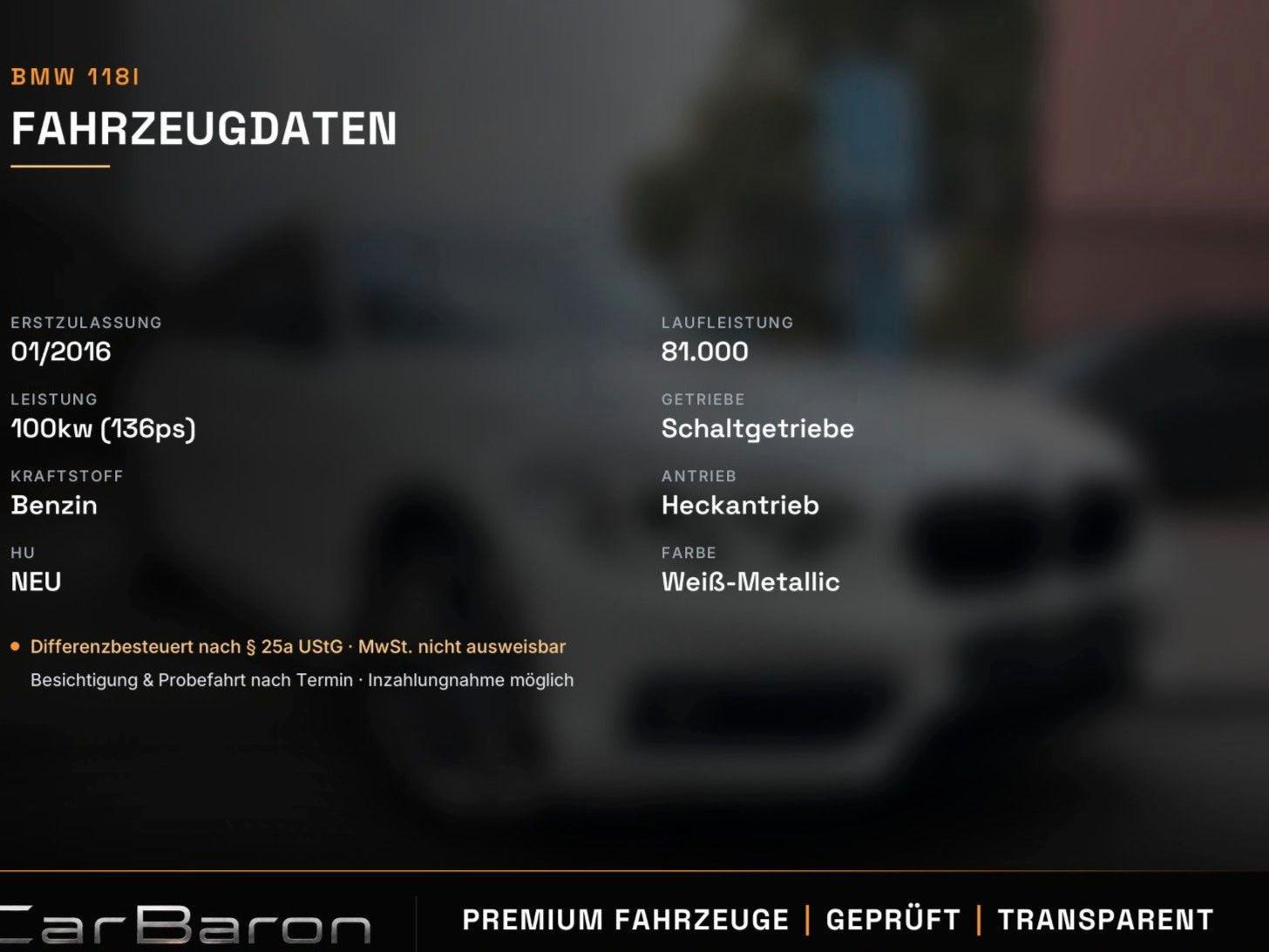 BMW 118i M-Sport 2HD/LED/Klima/SHZ/PDC/Bluetooth
