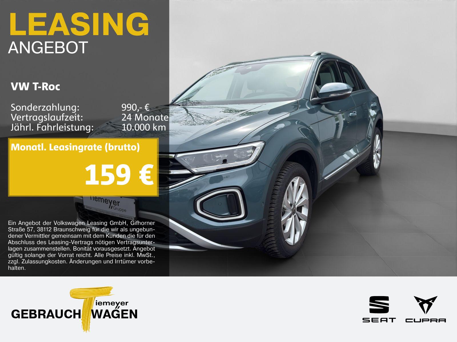 Volkswagen T-Roc 1.0 TSI STYLE LED+ KEYLESS eKLAPPE MASSAGE