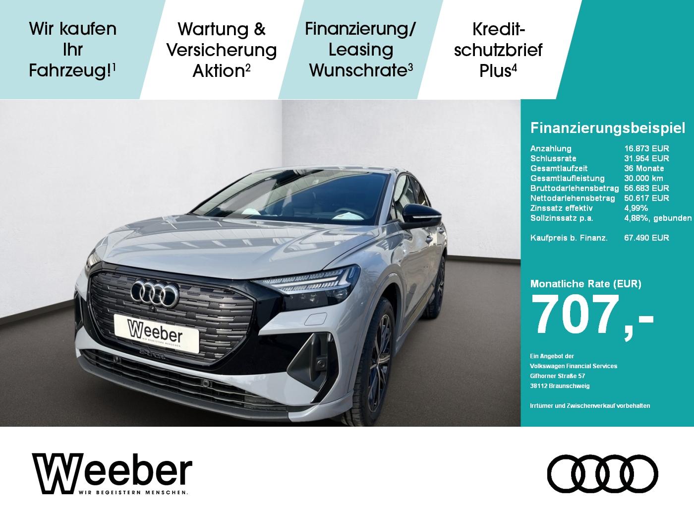 Audi Q4 Sportback HeadUp Panodach AHK Navi LED PDC