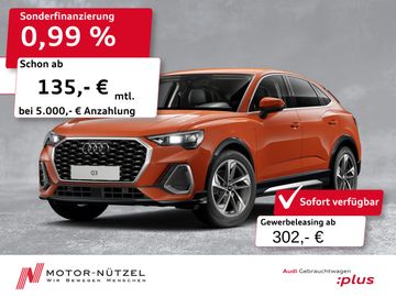 Audi Leasingangebot: Audi Q3 Sportback 35 TFSI S-TR S-LINE NAV+PDC+ACC+AHK