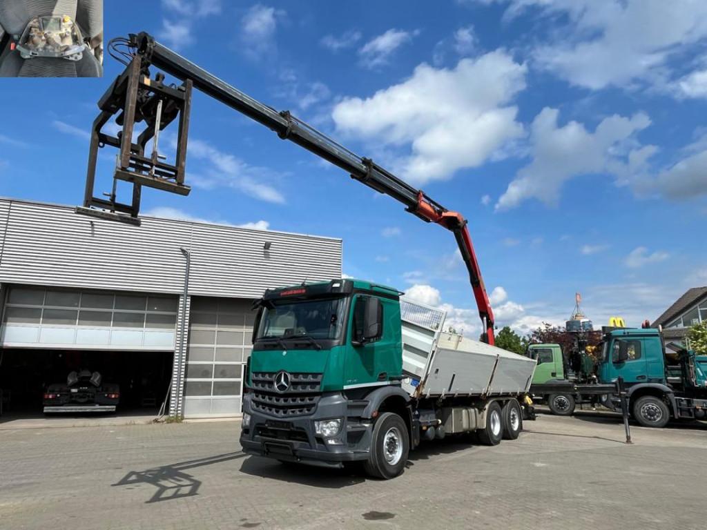 Mercedes-Benz Arocs 2648 6x2 3-Achs Kipper Heckkran Funk