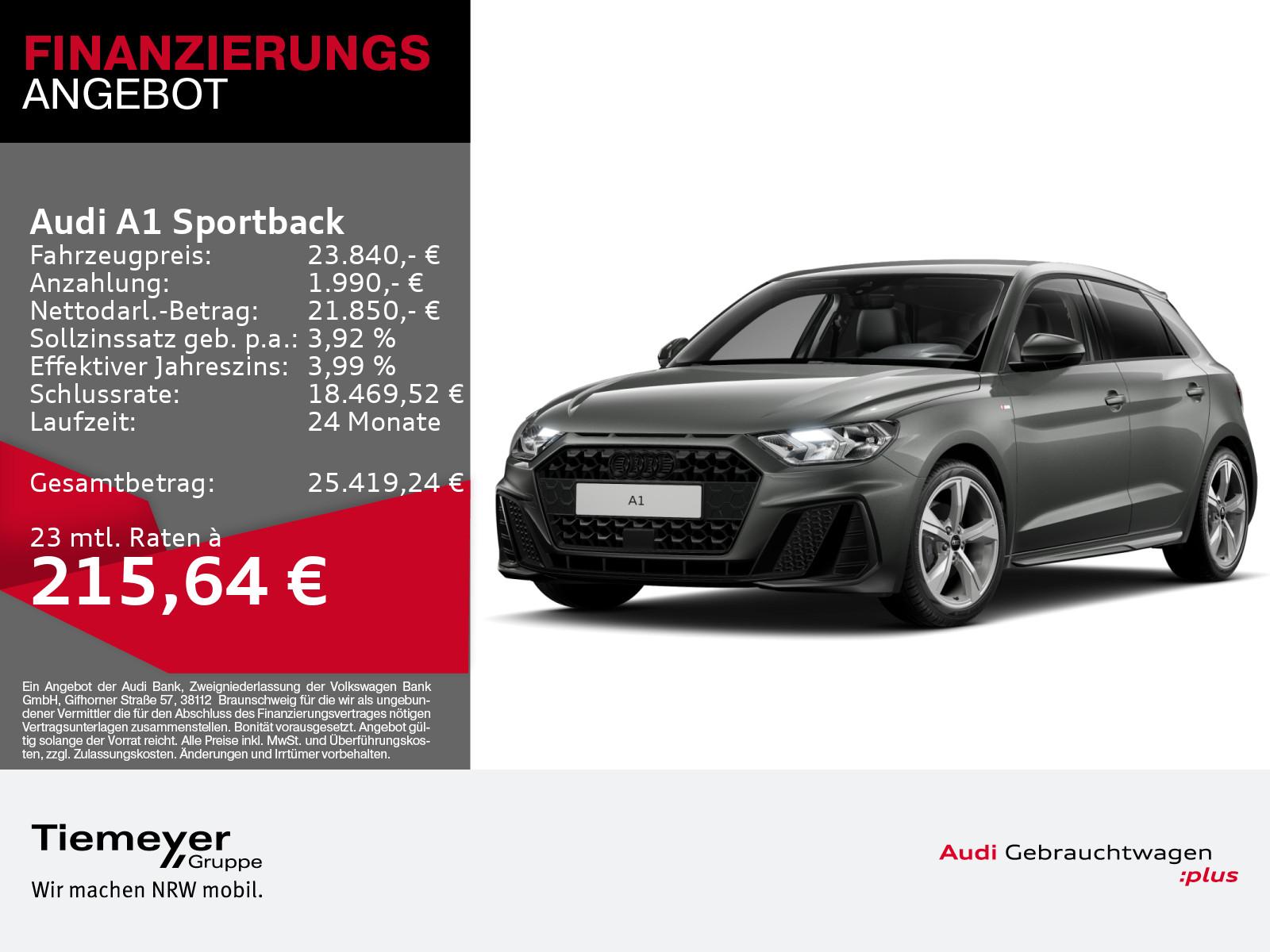 Audi A1 Sportback 30 TFSI S LINE LM17 SOUND SPORTSITZ