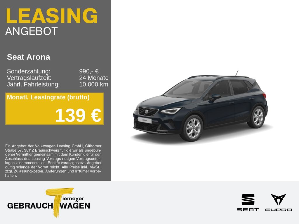 Seat Arona 1.0 TSI DSG FR NAVI ACC SH GJR PDC+