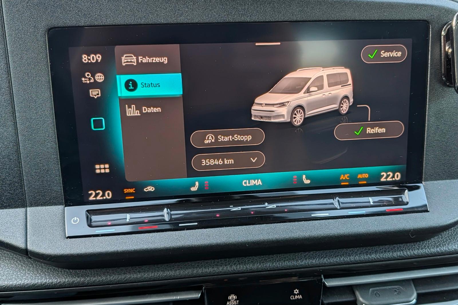 Volkswagen Caddy Maxi AMF-Rollstuhl Taxi TSE DSG LED 7-S.