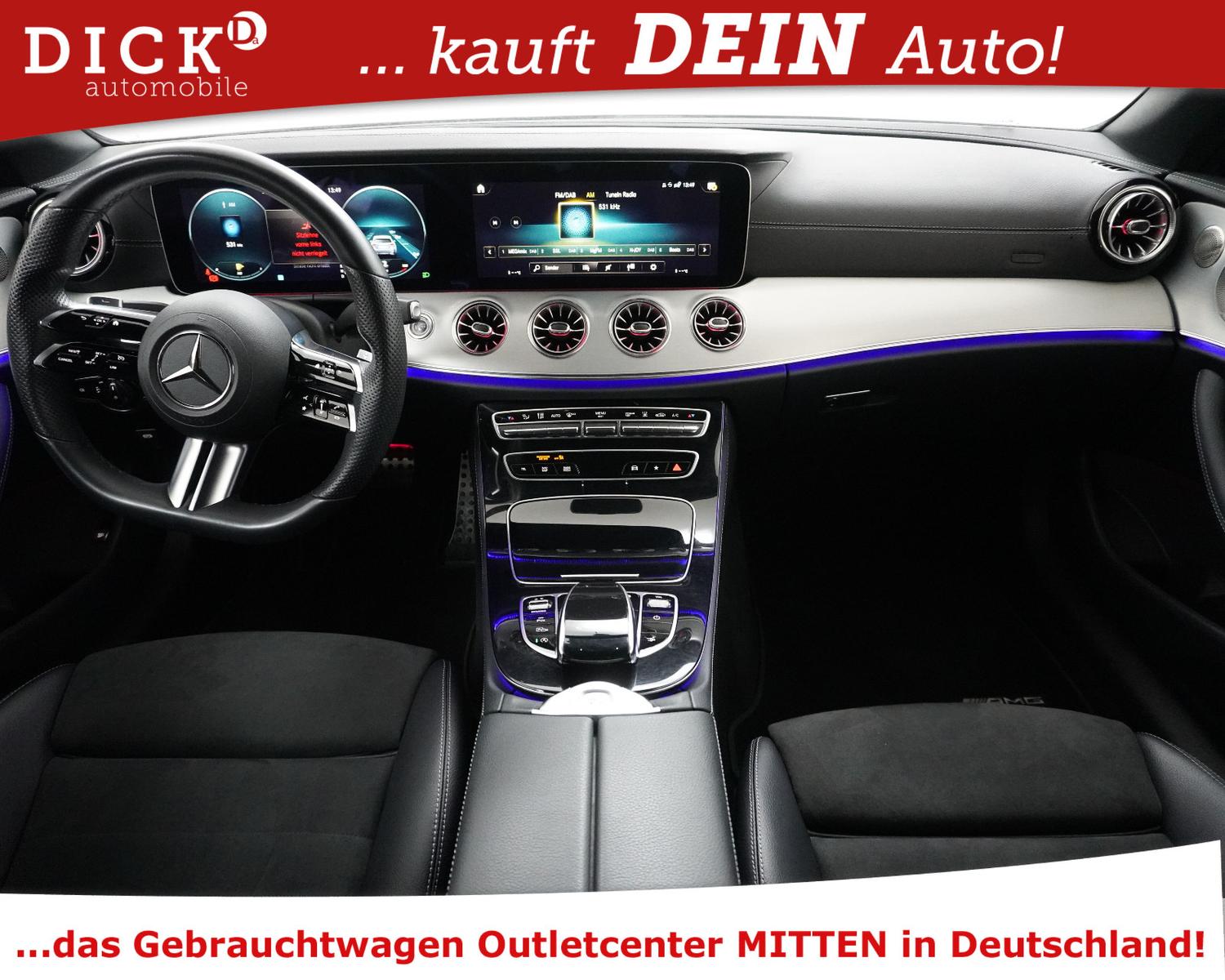 Mercedes-Benz E220d Cabrio 2X AMG NIGHT+WIDESC+STNDHZ+BURM+20"