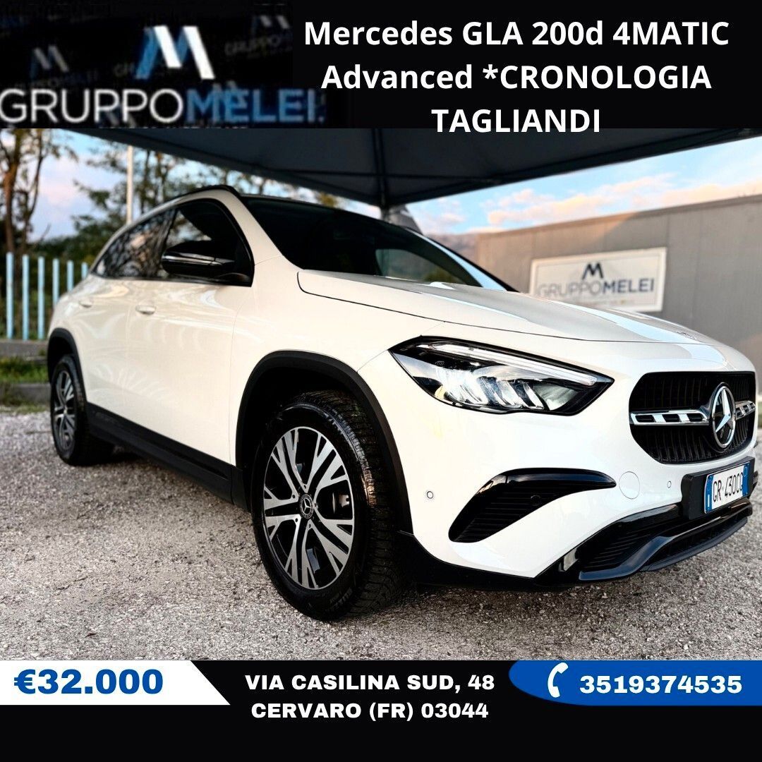 Other Mercedes GLA 200d 4MATIC Advanced *CRONOLOGIA TA