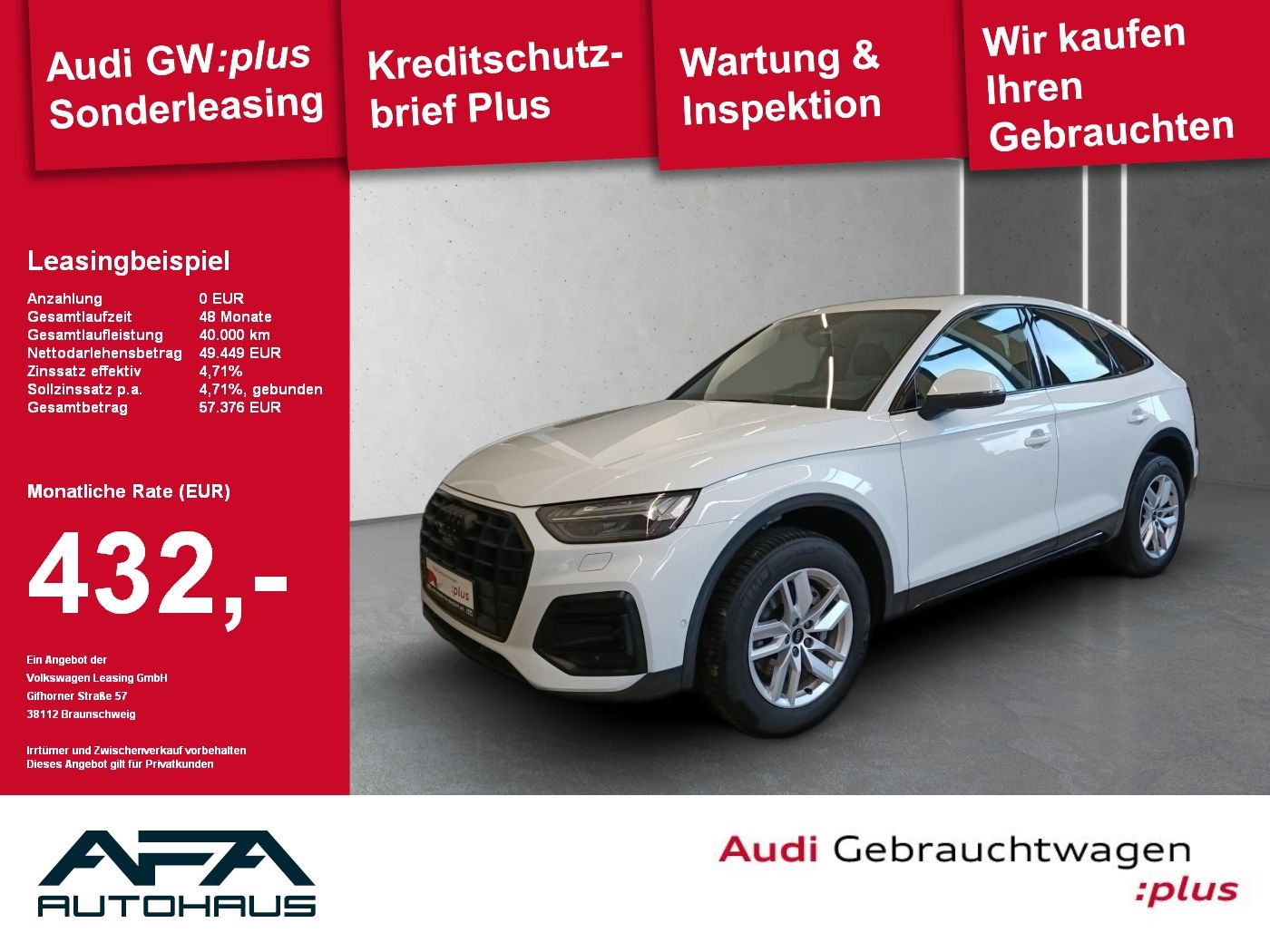 Audi Q5 Sportback 40 TDI qu. Pano*AHK*360°*Matrix