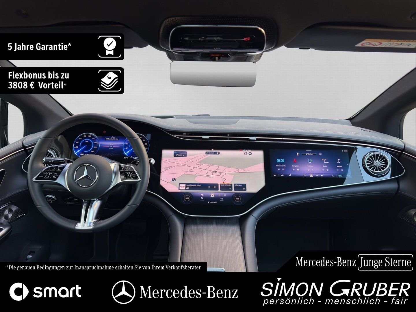 Fahrzeugabbildung Mercedes-Benz EQE 500 4M AMG Premium+ Nappa Hyper Pano Md 2025