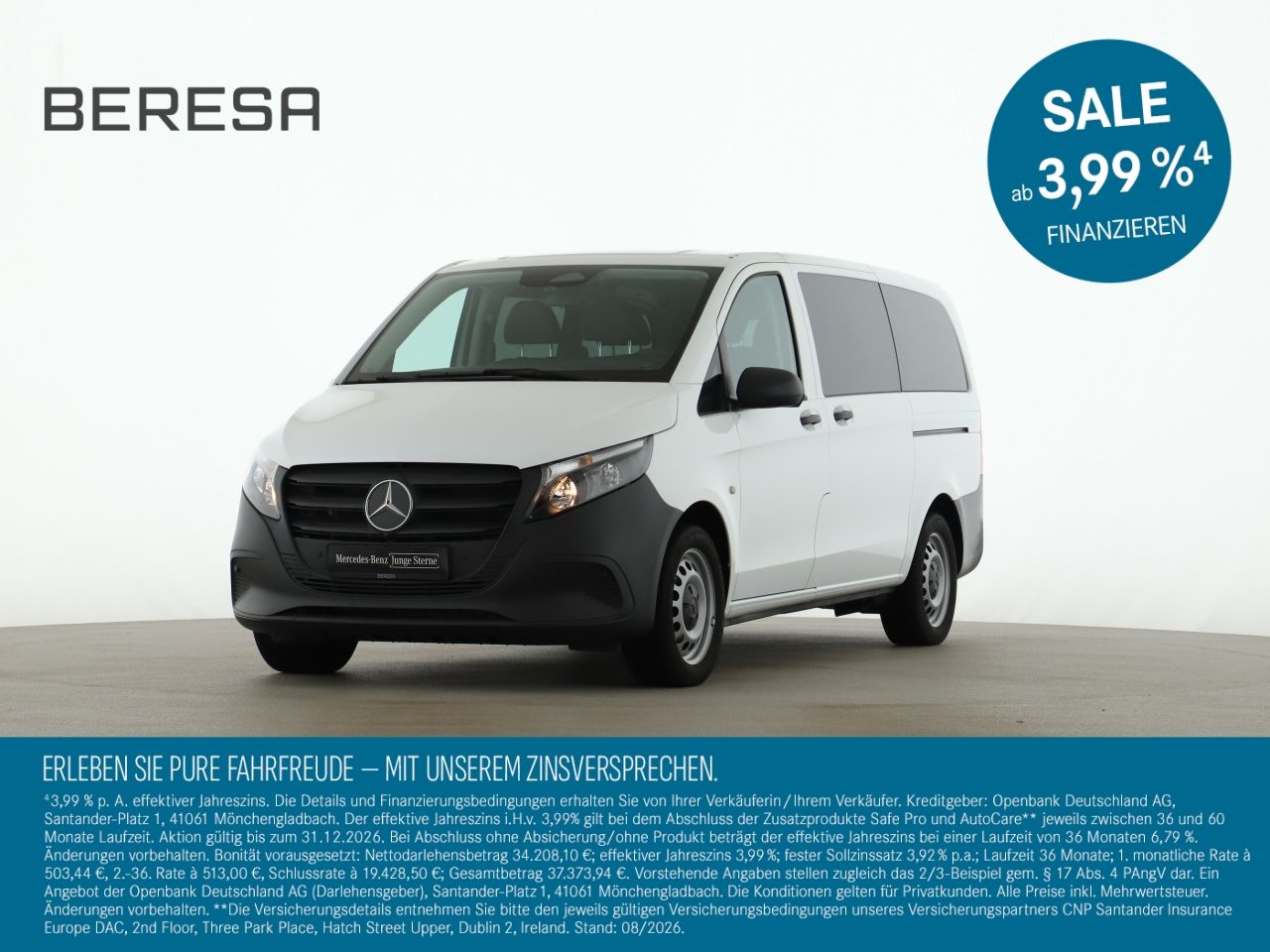 Mercedes-Benz Vito 114 CDI Tourer Lang 9 Sitzer Kamera