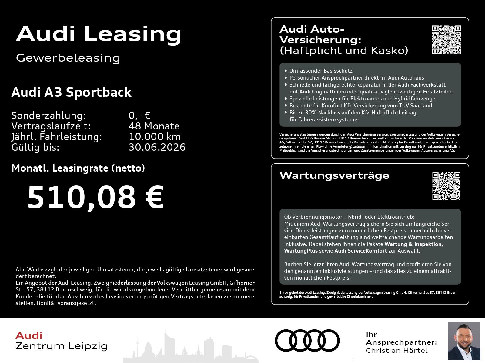 Audi A3 Sportback S line TFSI e LED*Sportsitze*18Zoll