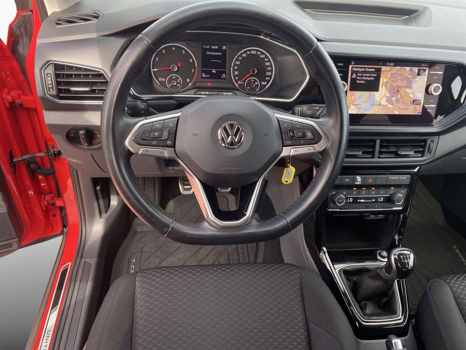 Volkswagen T-Cross 1.0TSI United Klima Navi ACC Sitzheizung, миниатюра 11