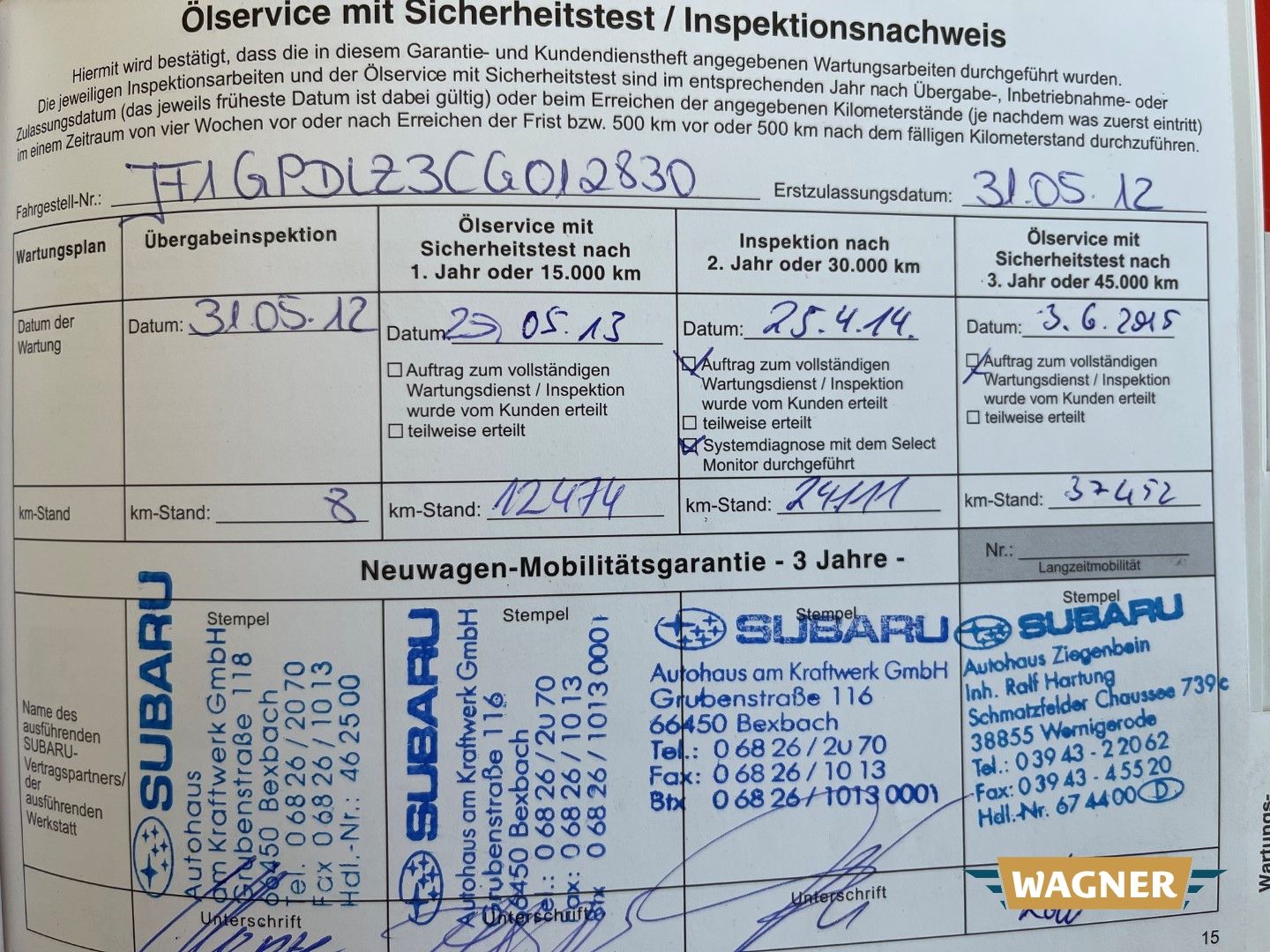 Fahrzeugabbildung Subaru XV Exclusive Klimaautomatik Tempomat