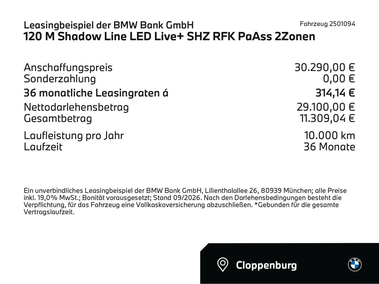 BMW 120 M Shadow Line LED Live+ SHZ RFK PaAss 2Zonen imagem 2