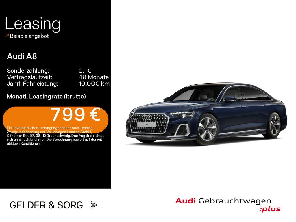 Audi A8 Lang TFSI e 60 qu. Air*Matrix*B&O*Pano*Massag