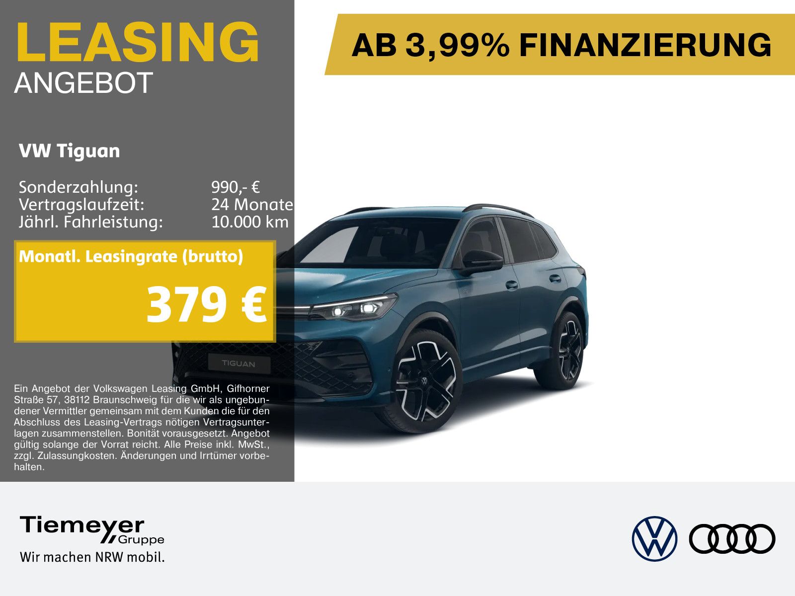 Volkswagen Tiguan 1.5 eTSI DSG R-LINE BLACK LEDER ST.HEIZ L