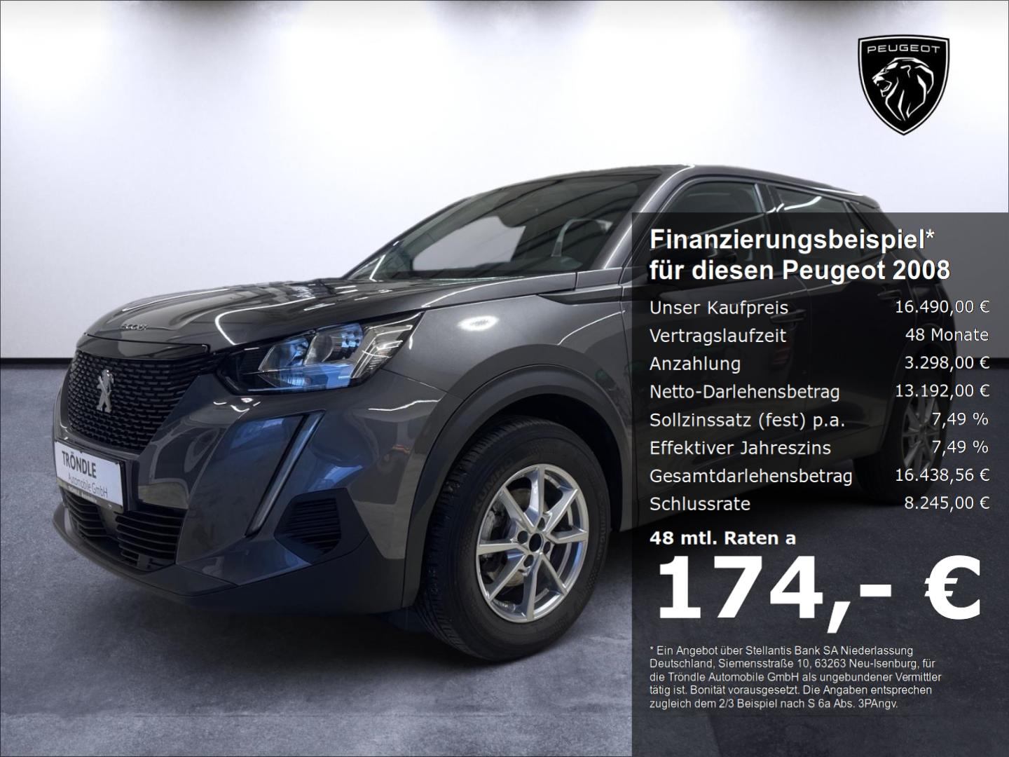 Peugeot 2008 PureTech 100 Active DAB Spurhalteass. Verke