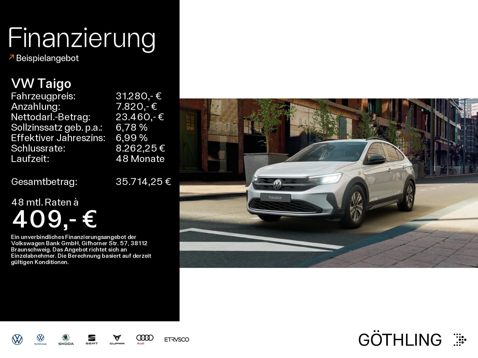 Volkswagen Taigo Life 1,5 l TSI 110 kW (150 PS) 7-G ang-Dop