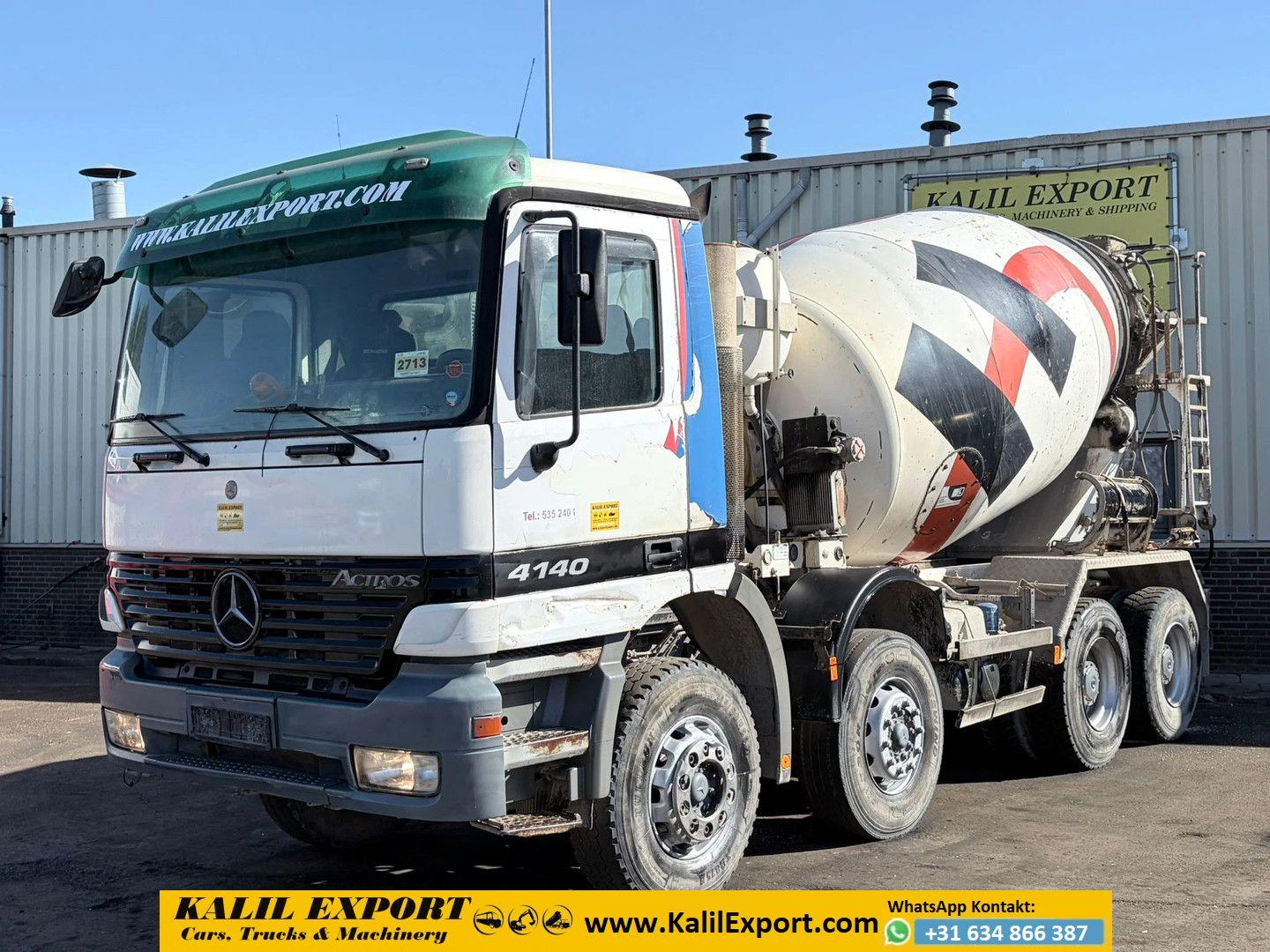 Mercedes-Benz Actros 4140 Concrete Mixer 8x4 EPS Gearbox 3 Ped