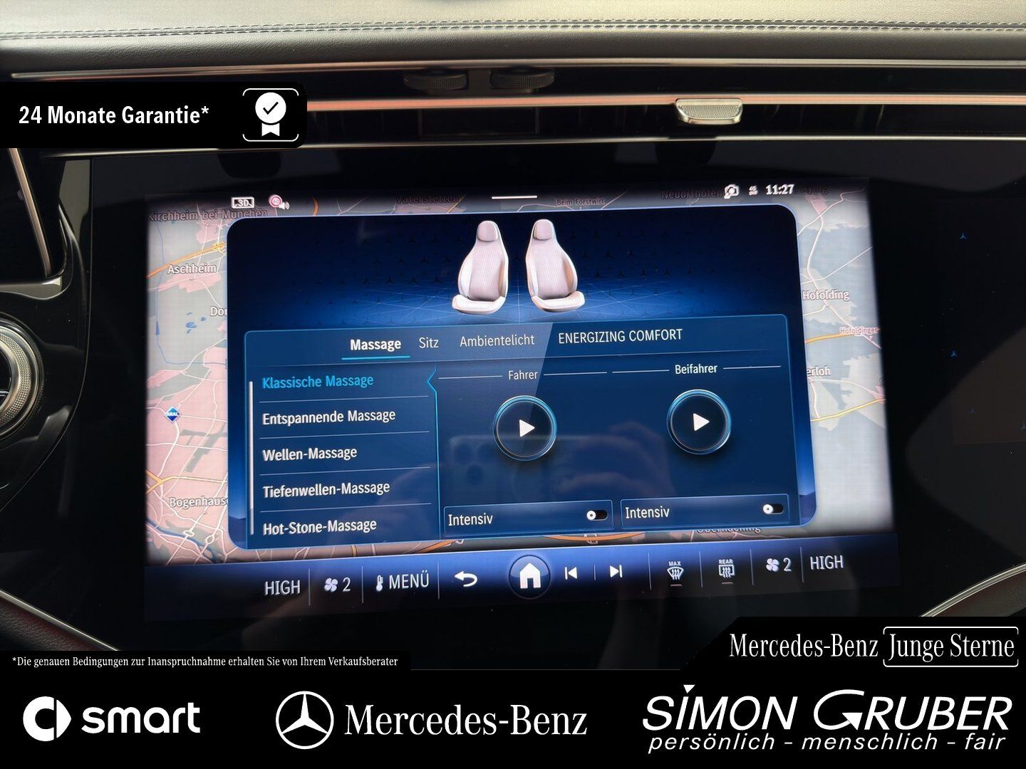 Fahrzeugabbildung Mercedes-Benz E 400 e 4M AMG Pano Airmatic Superscreen Nappa