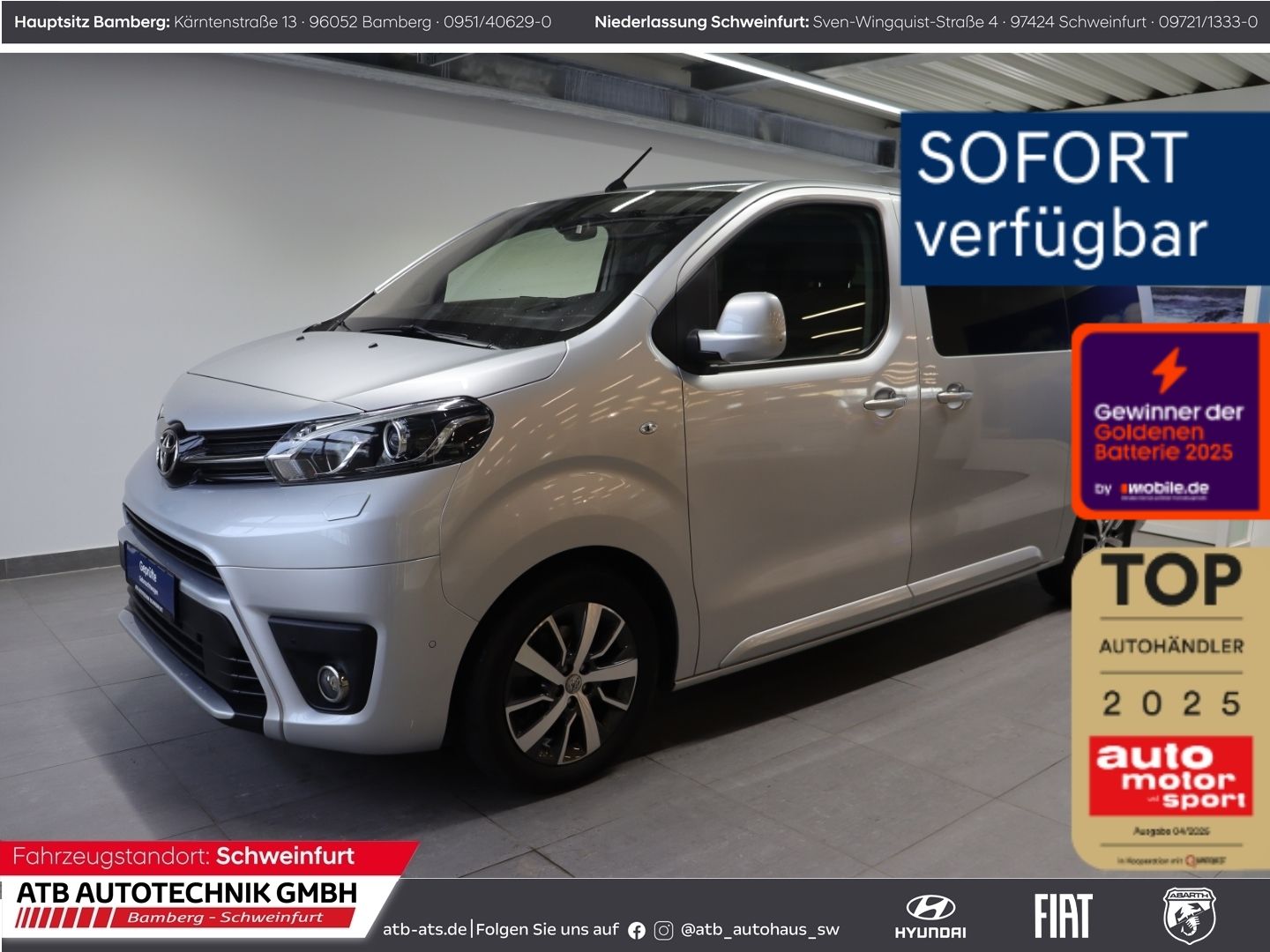 Fahrzeugabbildung Toyota Proace Verso 2.0 l L1 Executive 6-Sitzer