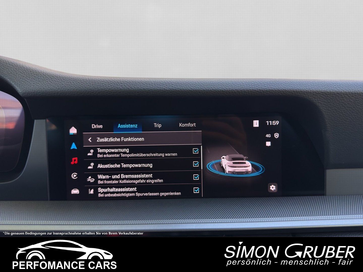Fahrzeugabbildung Porsche 992.2 Carrera Cabrio facelift Bose Matrix SpoAbg