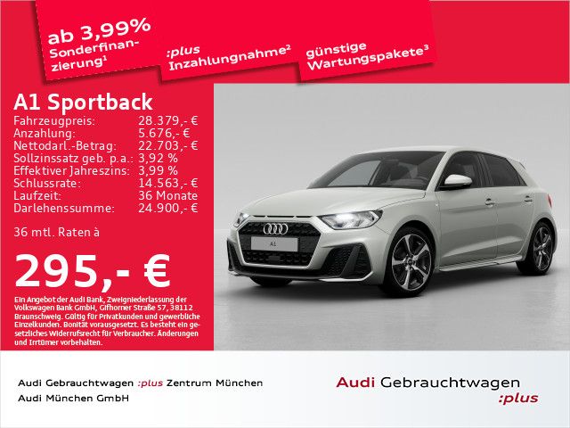 Audi A1 Sportback 25 TFSI S line Virtual/Privacy