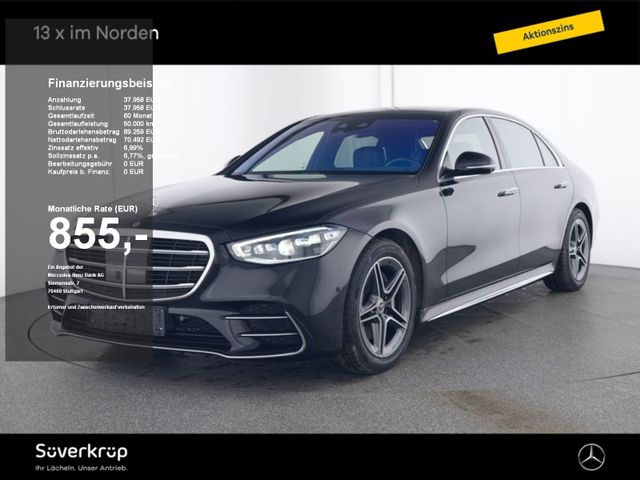 Mercedes-Benz S 450 d 4M lang , BURM AMG DISTR SPUR PANO 360