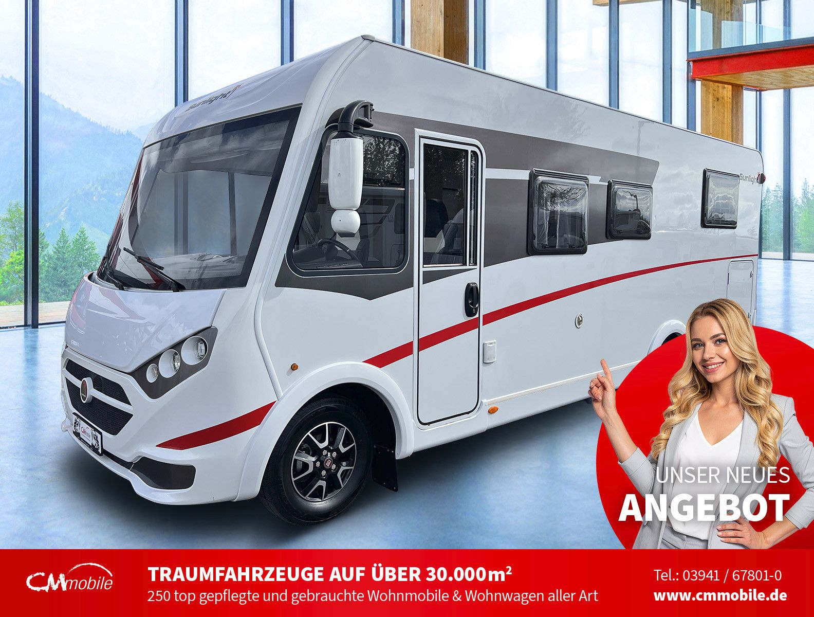 Sunlight
 I 68 - Hub&Einzelbetten - Garage -
